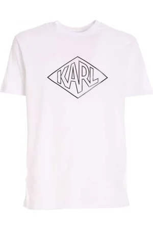 Karl Lagerfeld Top, Herre, Hvid, L, Bomuld, Ny Karl Logo T-shirt