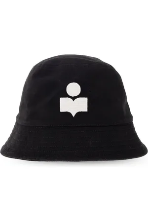 Isabel Marant Tilbehør, Dame, Sort, 56 CM, Bomuld, Bucket Hat med Logo