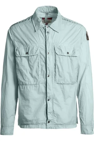 Parajumpers Jakke, Herre, Grøn, M, Nylon, Nylon Poplin Overshirt med Polyurethanbelægning
