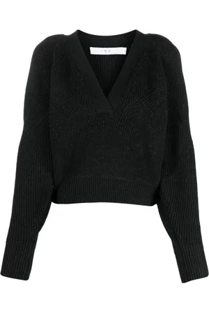 IRO Strik, Dame, Sort, L, Uld, Odina V-neck Sweater