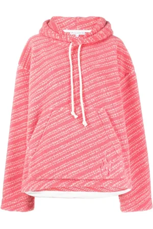 J.W.Anderson Sweathshirts & Hoodies, Dame, Lyserød, XS, Uld, Relaxed Fit Hættetrøje