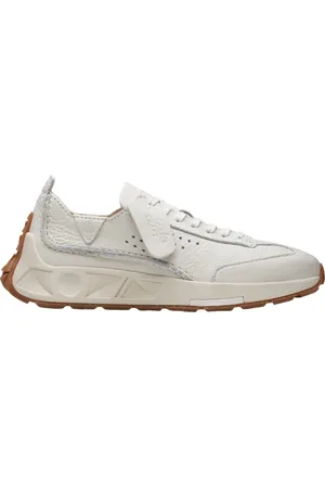 Clarks Sko, Dame, Hvid, 37 EU, Læder, Hvide Læder Sneakers Craft Speed