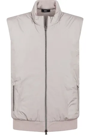 HERNO Jakke, Herre, , L, Bomuld, Grå Bomuld Vest Elegant Stil