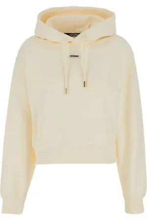 Jacquemus Sweathshirts & Hoodies, Dame, , XS, Bomuld, Hættetrøje med Logo Patch