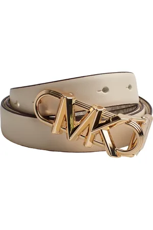 Michael Kors Tilbehør, Dame, , XL, Læder, Reversibel Logo Print Læderbælte