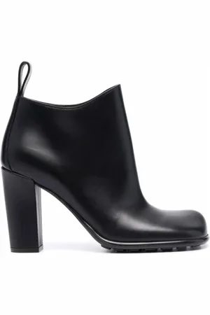 Bottega Veneta Sko, Dame, Sort, 36 EU, Læder, Sort Læder Ankelstøvle
