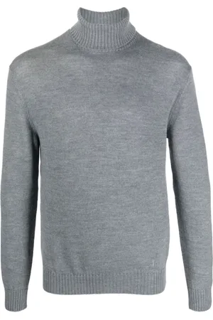 Jil Sander Strik, Herre, Grå, S, Uld, Turtleneck Sweater