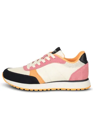 Woden Sko, Dame, Flerfarvet, 41 EU, Læder, Ronja Color-Blocked Læder Sneakers