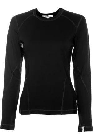 J.W.Anderson Top, Dame, Sort, XS, Bomuld, Anchor Broderi Langærmet Skjorte