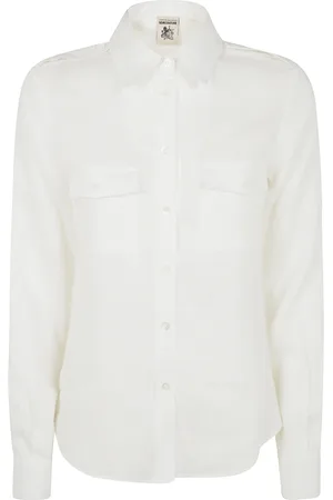 SEMICOUTURE Bluser & Skjorter, Dame, Hvid, XS, Elegant Nala Skjorte til Kvinder