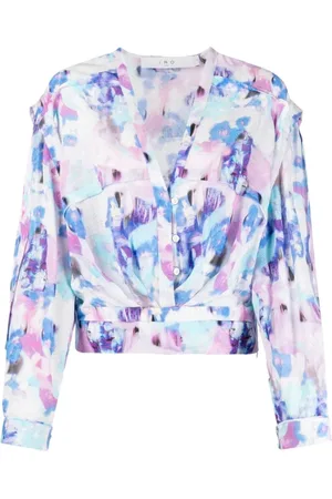 IRO Bluser & Skjorter, Dame, Blå, XS, Bomuld, Casual Bluse Otaki Top