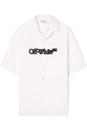 OFF-WHITE Skjorte, Herre, Hvid, L, Pil Popl Bowling Skjorte