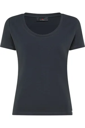 Peuterey Top, Dame, Blå, M, Bomuld, Bomuld Stretch Jersey T-shirt