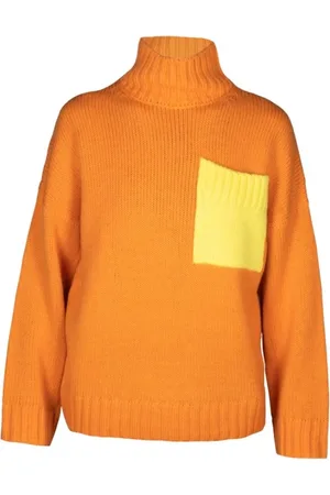 J.W.Anderson Strik, Dame, , XS, Kontrastlommet turtleneck sweater