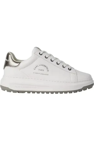 Karl Lagerfeld Sko, Dame, Hvid, 40 EU, Læder, Kapri Lug Sneakers