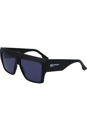 Karl Lagerfeld Tilbehør, unisex, Sort, 57 MM, Uld, Stilfulde solbriller