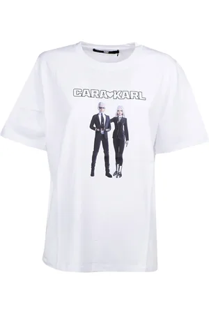 Karl Lagerfeld Top, Herre, Hvid, S, Bomuld, Avatar T-Shirt
