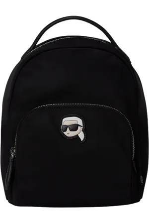 Karl Lagerfeld Taske, Dame, Sort, ONE SIZE, Nylon, Ikon Nylon Small Backpack