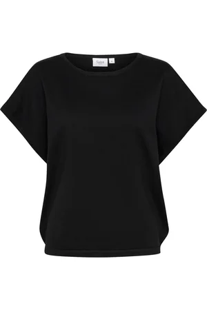 Saint Tropez Strik, Dame, Sort, S, Uld, Sort Strik Pullover Sweater