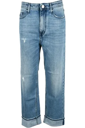 Jacob Cohen Jeans, Dame, Blå, W25, Bomuld, Straight Jeans