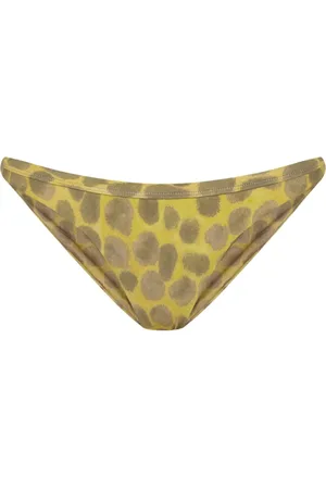 Cortana Badetøj, Dame, Gul, L, Khata, feline print bikini lav brief i polyamid
