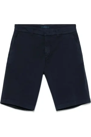 FAY Shorts, Herre, Blå, W33, Blå Shorts med Skjult Lukning