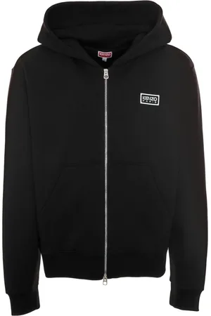 Kenzo Sweathshirts & Hoodies, Herre, Sort, M, Bomuld, Bicolor Hooded Sweat Jacket