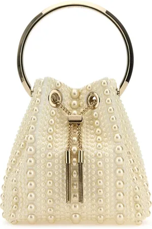 Jimmy Choo Taske, Dame, , ONE SIZE, Satin, Embellished Satin Bon Bon Bucket Bag