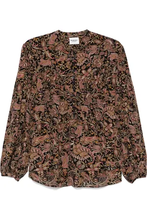 Isabel Marant Bluser & Skjorter, Dame, Brun, S, Uld, Zalika Skjorte