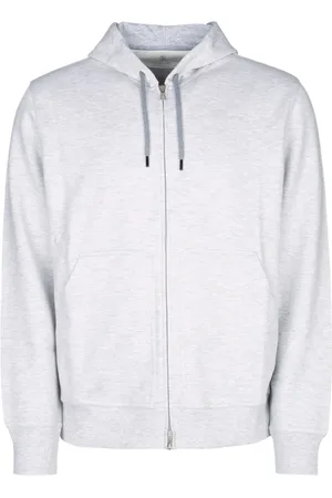 Brunello Cucinelli Sweathshirts & Hoodies, Herre, Grå, 2XS, Moderne Sweatshirts med Felpa Detaljer