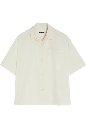 Jil Sander Bluser & Skjorter, Dame, Hvid, S, Bomuld, Hvid Skjorte