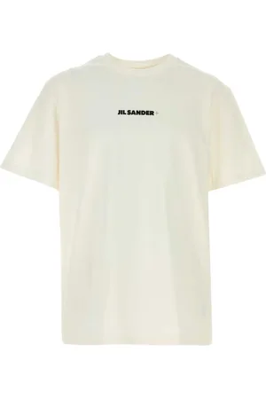 Jil Sander Top, Herre, Hvid, S, Bomuld, Cotton T-shirt