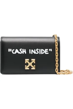 OFF-WHITE Taske, Dame, Sort, ONE SIZE, Uld, Jitney 0.5 Skuldertaske Sort/Hvid