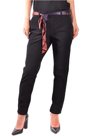 Jacob Cohen Bukser, Dame, Sort, W27, Bomuld, Wide Leg Bukser