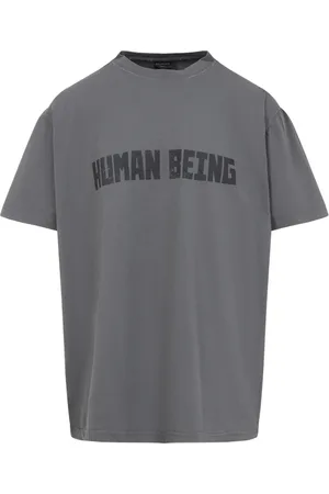 Balenciaga Top, Herre, Grå, L, Bomuld, Grå T-shirt & Polo Kollektion