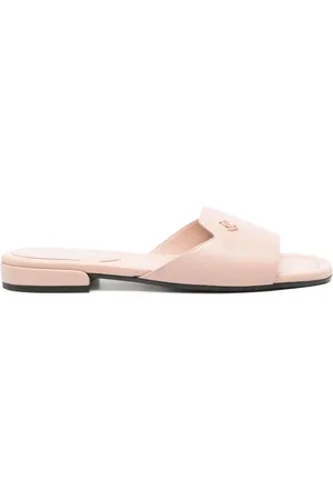 Jimmy Choo Sko, Dame, Lyserød, 41 EU, Læder, Dina flade lædersandaler