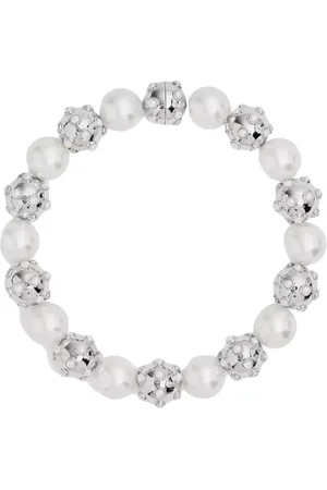 Marc Jacobs Tilbehør, Dame, Grå, ONE SIZE, Perle Dot Statement Halskæde