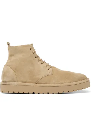 MARSÈLL Sko, Dame, Brun, 36 EU, Læder, Beige læder snørestøvler
