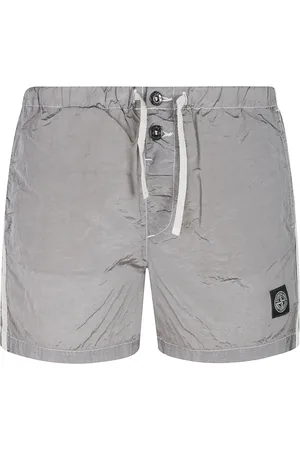 Stone Island Badetøj, Herre, Grå, L, Hurtigtørrende Strand Badeshorts
