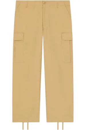 Kenzo Bukser, Herre, Brun, 4XS, Tyl, Camel Cargo Pants - Vintage Style