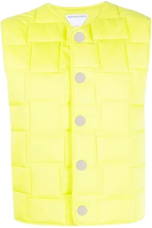 Bottega Veneta Jakke, Dame, Gul, M, Kiwi Gilet Vest til Mænd