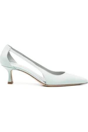 ROBERTO FESTA Sko, Dame, Grøn, 38 EU, Grøn Tapered Heel Sandaler med Cut-Out