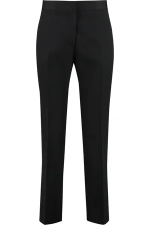 Jil Sander Bukser, Dame, Sort, M, Uld, Cropped Uldbukser