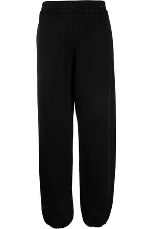 Jil Sander Bukser, Dame, Sort, M, Joggingbukser med elastisk talje