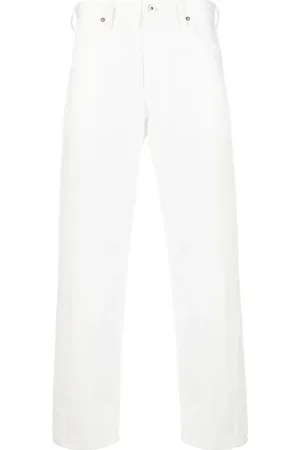 Jil Sander Jeans, Herre, Hvid, W33, Denim, Straight Denim Jeans