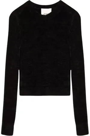 Isabel Marant Strik, Dame, Sort, S, Uld, Panila Sweater Rund Hals