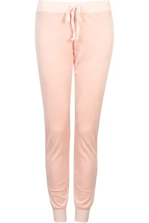 Juicy Couture Bukser, Dame, Lyserød, L, Polyester, Højkvalitets Sweatpants med Elastisk Talje