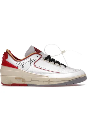 Jordan Sko, Herre, Rød, 44 EU, Retro Low Off-White Hvid Rød Sneakers