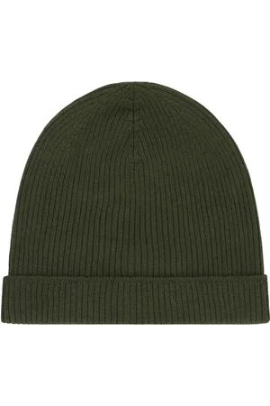 Rick Owens Tilbehør, Herre, Grøn, ONE SIZE, Uld, Ribbet Uldhue