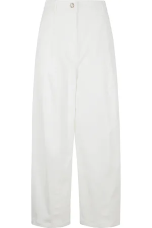 Max Mara Bukser, Dame, Hvid, 2XS, Uld, Ballonbukser til stilfuldt look